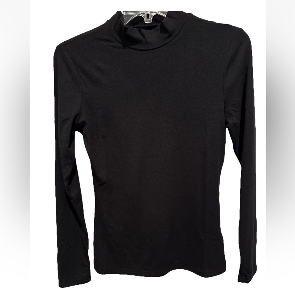 Mango Collection White Tag Black Fitted Top Size‎ Medium New With Tags